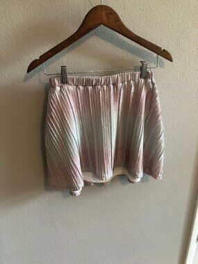 Super Down Revolve Metallic Skirt
